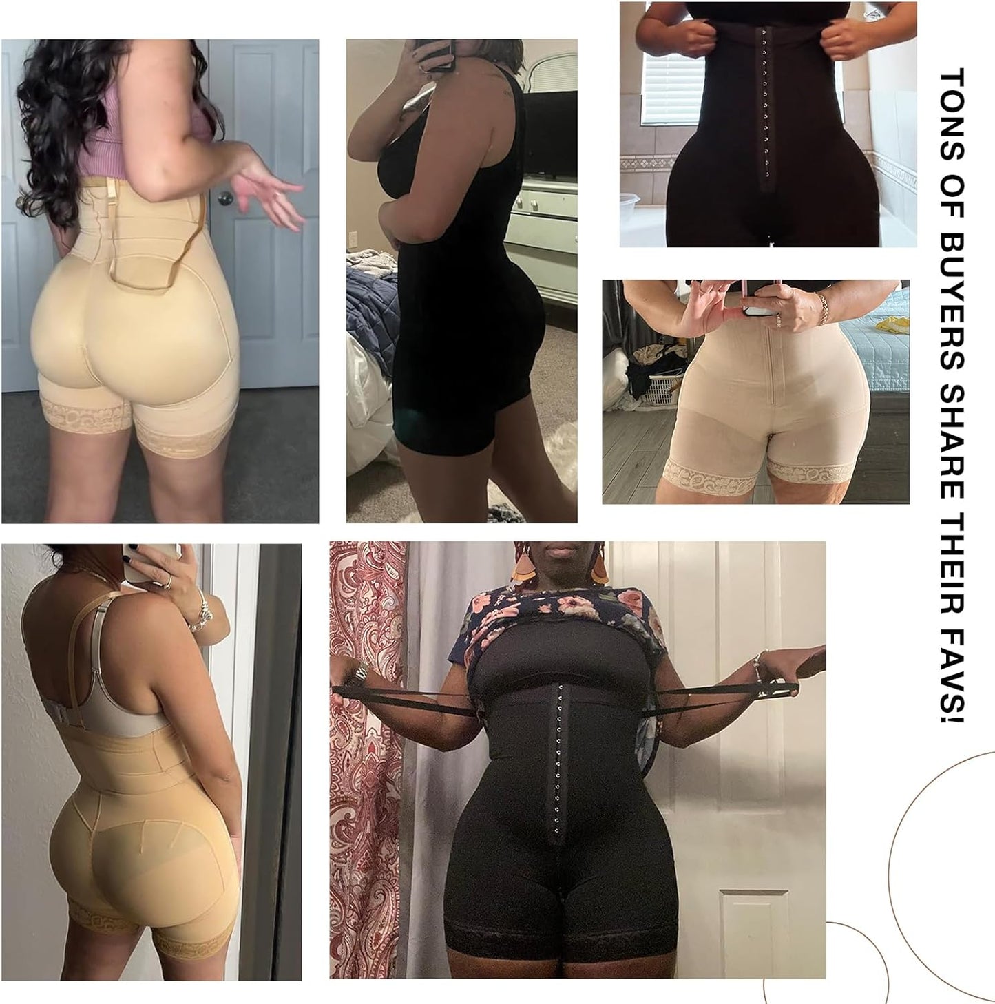 Fajas Colombianas Shapewear for Women Tummy Control Postpartum Body Shaper Butt Lifter Bodysuit